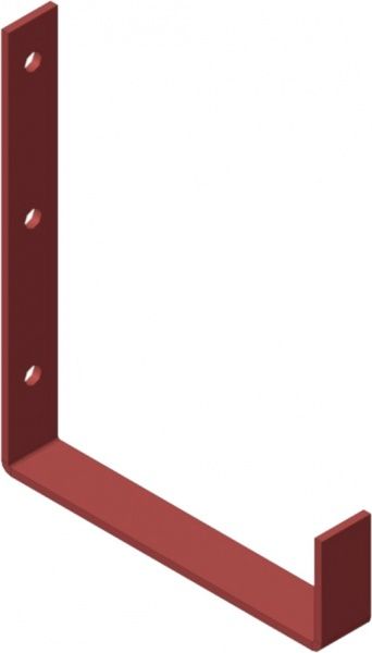 Кронштейн полоса 160х130 мм прямокутний коричневий 