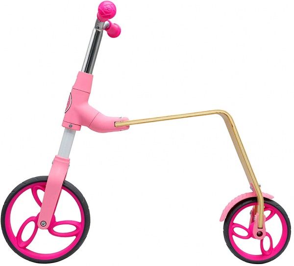 Самокат-біговел AEST B01 2 в 1 рожевий 