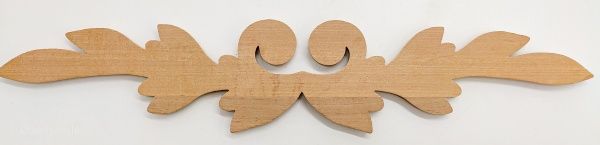 Декоративна панель дерев'яна горизонтальна 1 шт. DH.10.400 390х74x8 мм 