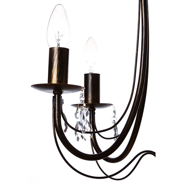 Люстра подвесная Vitaluce V1253/5 5xE14 коричневый 