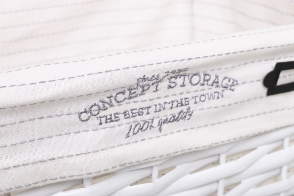 Кошик плетений Tony Bridge Basket з текстилем 30х20х14 см HQN20-1AB-5 