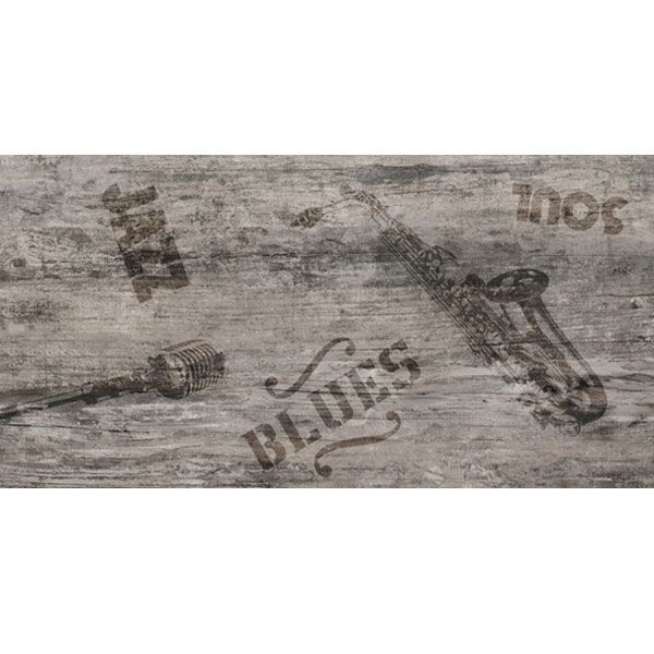 Декор Golden Tile Vesta Jazz У37990 Коричневий ректифікат 300x600 мм