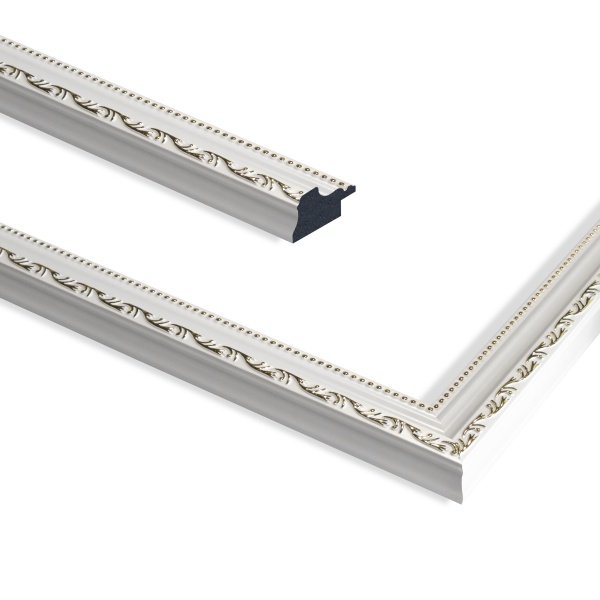 Рамка для фотографии со стеклом MARCO decor 2415 1 фото 13х18 см белый с золотистым 