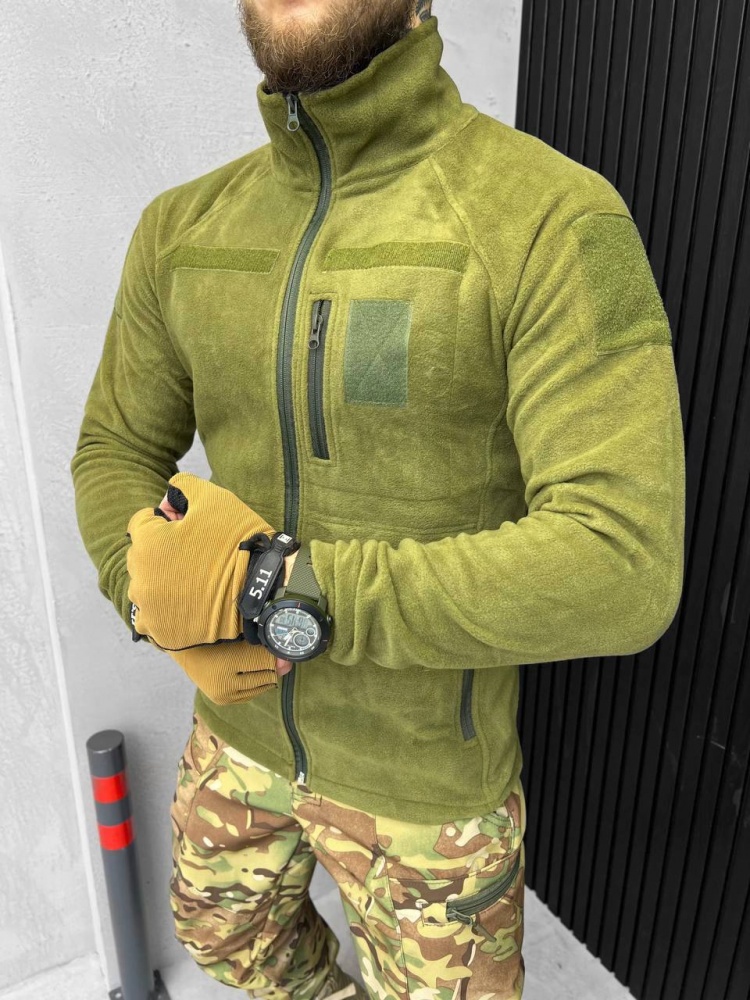 Кофта LOGOS-Tac флисовая, 48 04-06-00-0003 р.M оливковый