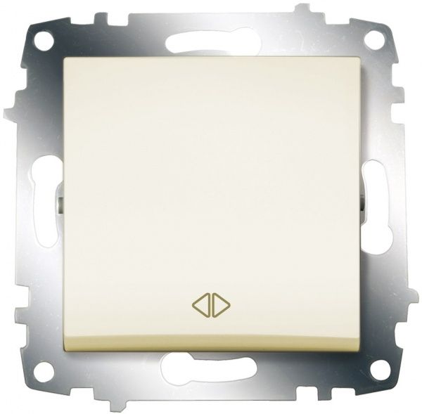 Вимикач перехресний одноклавішний ABB Cosmo без підсвітки 10 А кремовий 619-010300-214