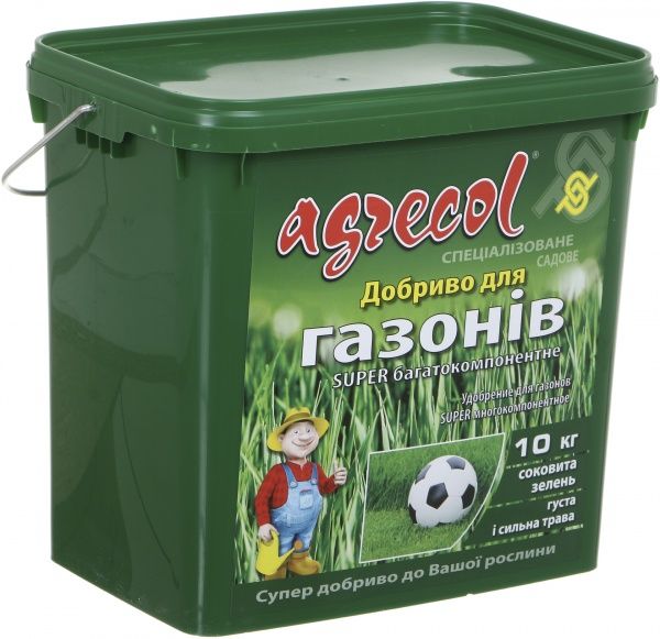 Удобрение минеральное Agrecol для газонов многокомпонентное 10 кг