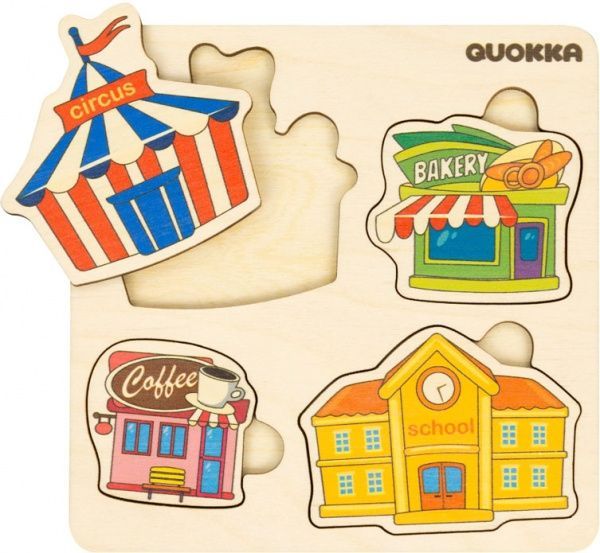 Пазл-вкладыш Quokka 4 Здания 6333901