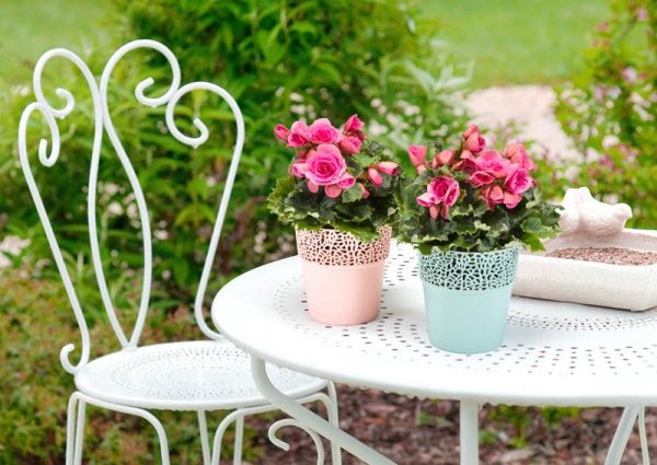 Горщик Lamela Росса 170 круглий рожева пудра 