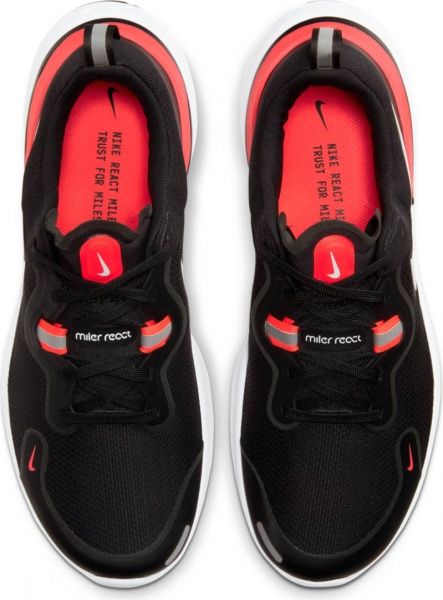Кроссовки Nike REACT MILER CW1777-001 р.US 10,5 черный