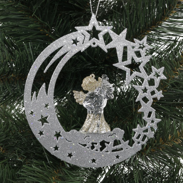 Підвіска пластикова Global Treasure Зірка та місяць 15 см в асортименті P2103006 E/I-LCS/2