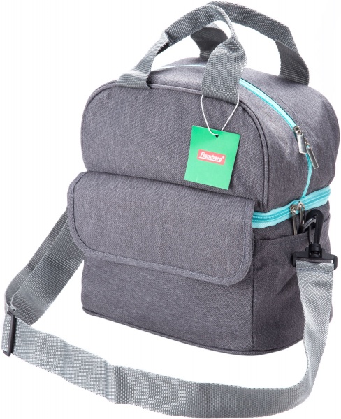 Термосумка Fashion 24х16,5х26 см серая Flamberg