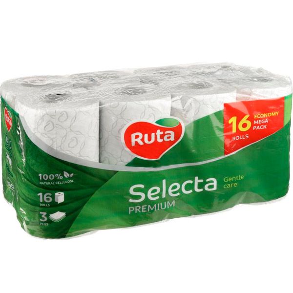 Бумага туалетная Ruta Selecta 16 шт