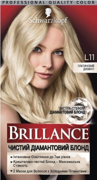 Крем-фарба для волосся Brillance Brillance l11 платиновий діамант 175 мл