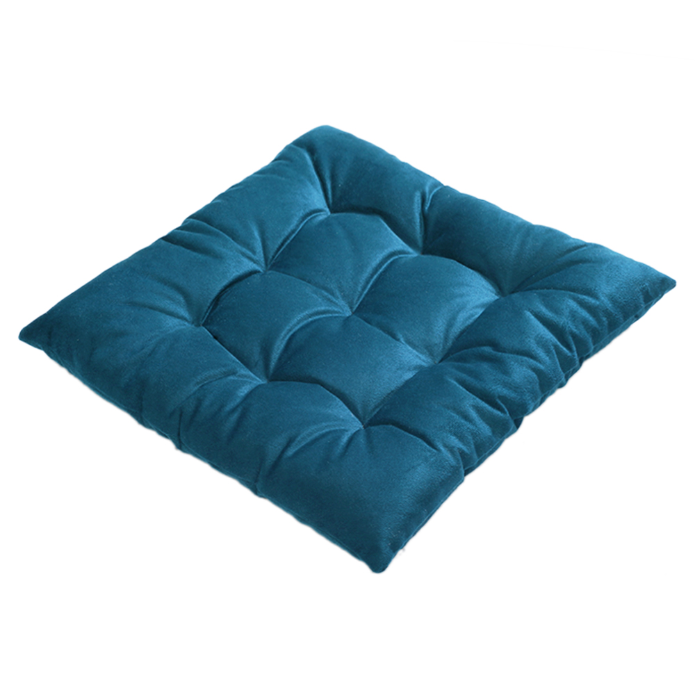 Подушка на стул стеганая 9 закрепок темно-синий Flox 88