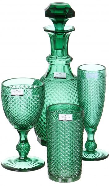 Набор бокалов для шампанского Bicos Cinza зеленый 190 мл 4 шт. 49000090 Vista Alegre