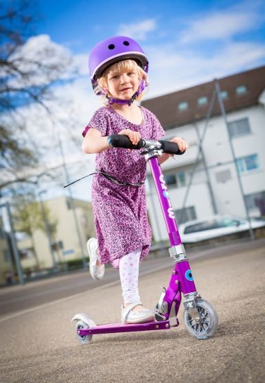 Самокат Micro Mobillity Systems Micro Sprite purple stripe бузковий SA0137 