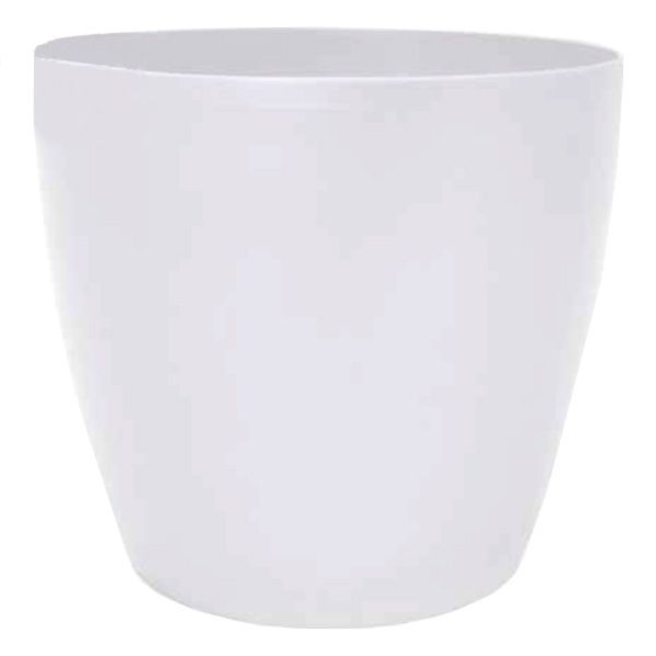 Горшок пластиковый Алеана Матильда круглый 4,1л белый (114094) 