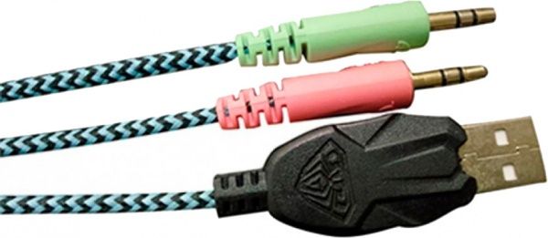 Гарнитура Aula Prime Gaming Headset black/blue проводная 