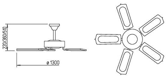 Вентилятор Helios 130 DVAM 130 коричневый