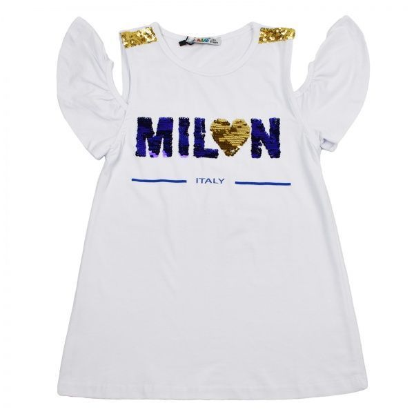 Футболка для дівчинки ALG Milan 720473 р.152 білий 