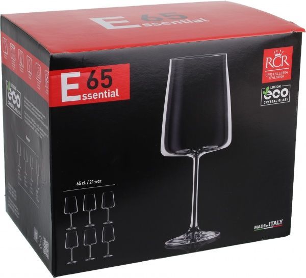 Набор бокалов для вина Essential 650 мл 6 шт. RCR 