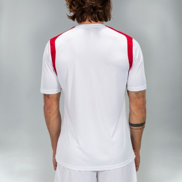 Футболка Joma T-SHIRT CHAMPIONSHIP V WHITE-RED S/S 101264.206 L білий