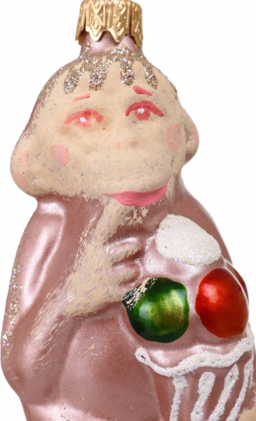 Декорация новогодняя Формовая игрушка в ассортименте 9 см 