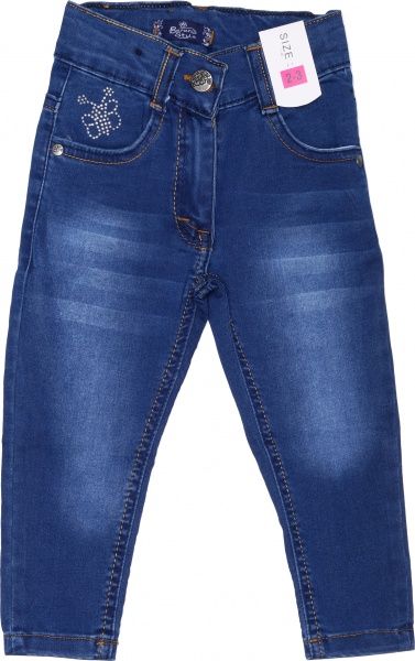 Джинсы Beren Style для девочек 8078 р.122 светло-синий 