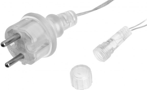 Электрогирлянда-штора внутренняя и внешняя встроенный светодиод (LED) 100 ламп 2м Белые сосульки OIC100LSE-B-T-I4-F