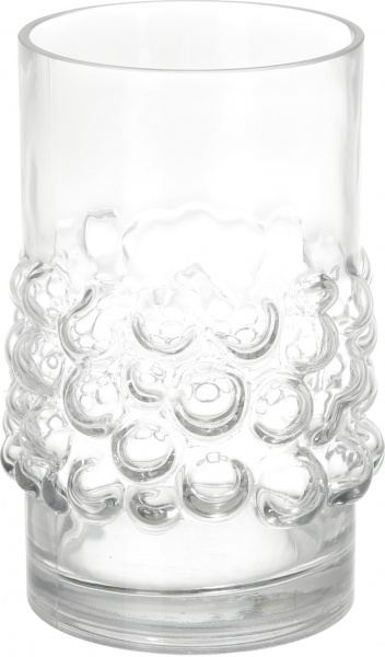Ваза стеклянная Bubbles 21 см прозрачная 