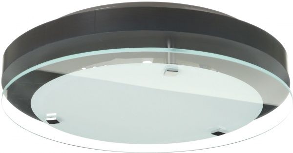 Світильник настінно-стельовий Декора НББ Шервуд 2x60 Вт E27 сірий 14832 