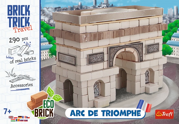 Конструктор Trefl Brick Trick путешествия. Триумфальная Арка Париж 61551
