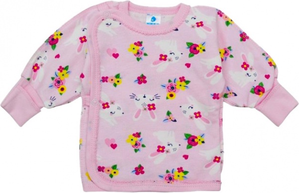 Кофточка детская для девочки Minikin 22820156 р.56 розовый с принтом 