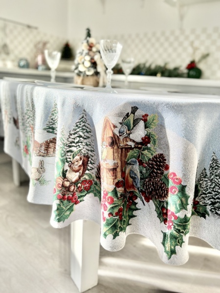 Скатерть SQUIRREL OVAL-276 160x276 см Limaso 