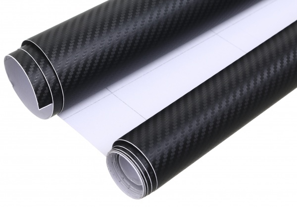Пленка самоклеющаяся защитная черный карбон 0,45x2 м