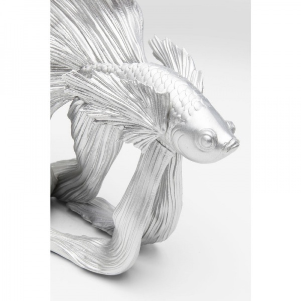 Статуетка Betta Fish Silver 37x34x14 см KARE Design