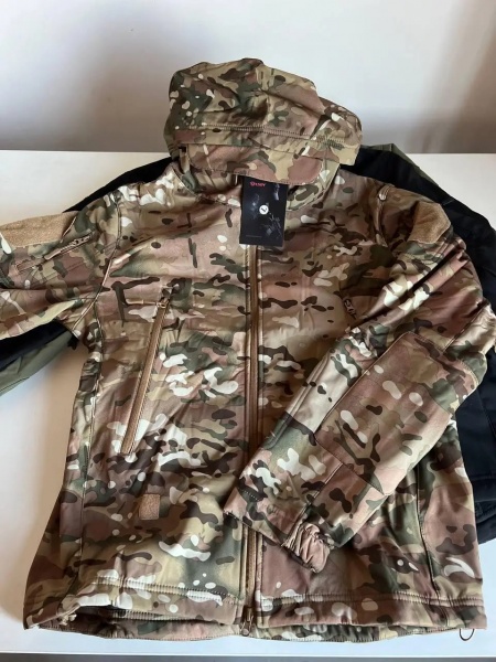 Куртка ESDY тактическая Softshell Shark Skin 01, зеленая р.L multicam