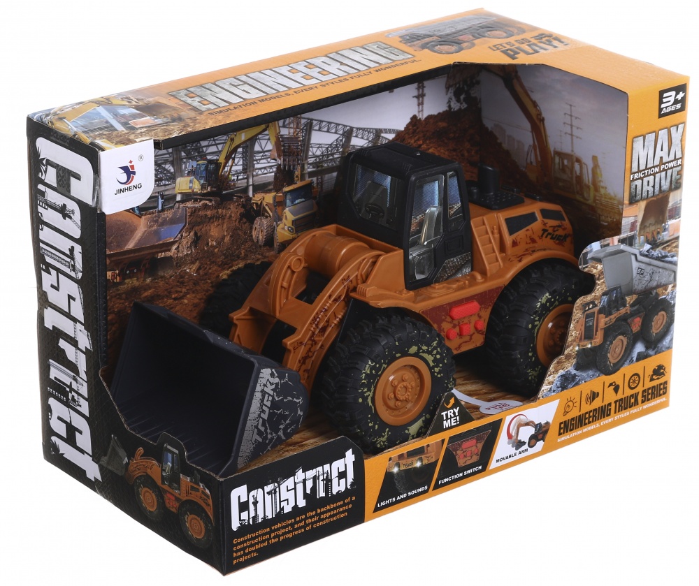 Автомобіль фрикційний JINHENG навантажувач дорожній 29х15х18 см BOP1156742