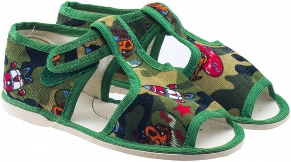 Тапочки для мальчиков Экотапок р.31 зеленый 1075 