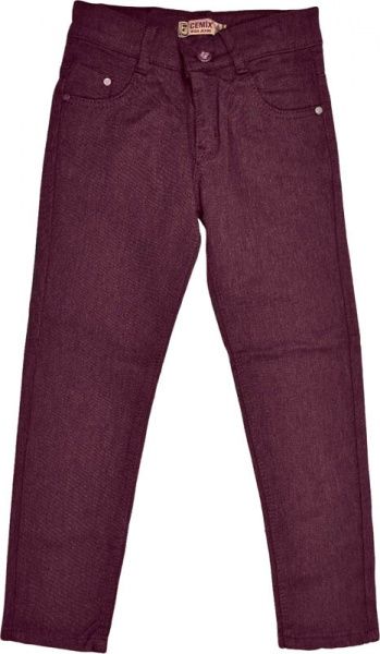 Джинсы CEMIX р.140 бордовый 6101 