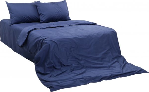 Комплект постільної білизни Solid 1,5 синій La Nuit 