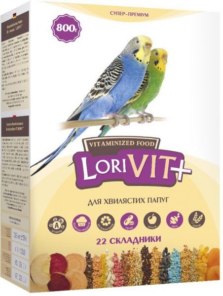 Корм Лорі для волнистых попугаев ЛориВит+ Фл039