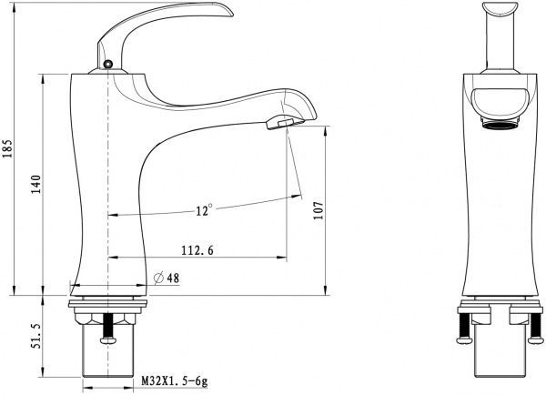 Смеситель для умывальника Mixxen Дорадо MXAL358