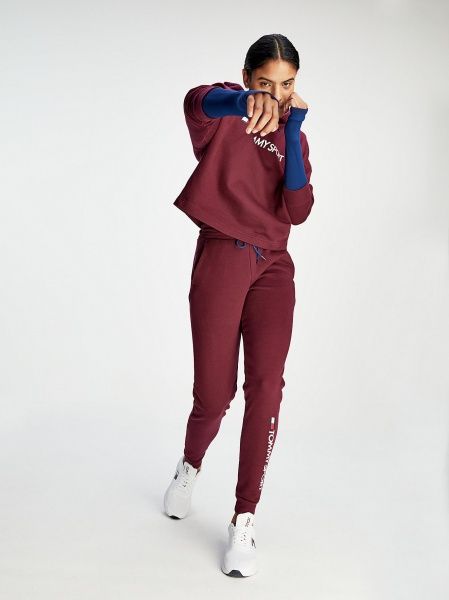 Джемпер Tommy Hilfiger CROPPED HOODY LOGO S10S100455-VLP р. S бордовый