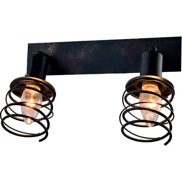 Спот Crystal Life 2x40 Вт E14 чорний 16443-2 
