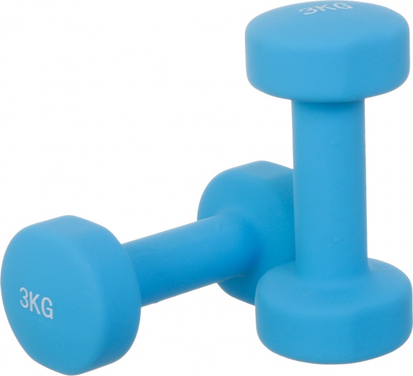 Набір гантелей MAYO Mayneodum-3.0 2х3 кг блакитний 