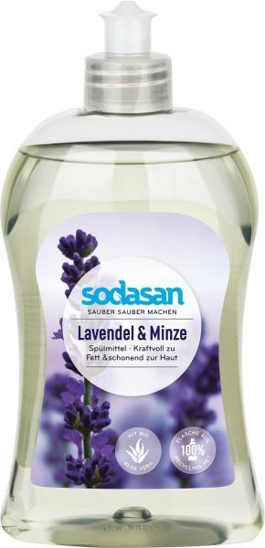 Средство для ручного мытья посуды Sodasan Лаванда-мята 0,5л