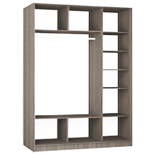 Шафа-купе Стандарт-1 2Д MatroLuxe ДСП 2000x600x2400 мм аляска двері ДСП