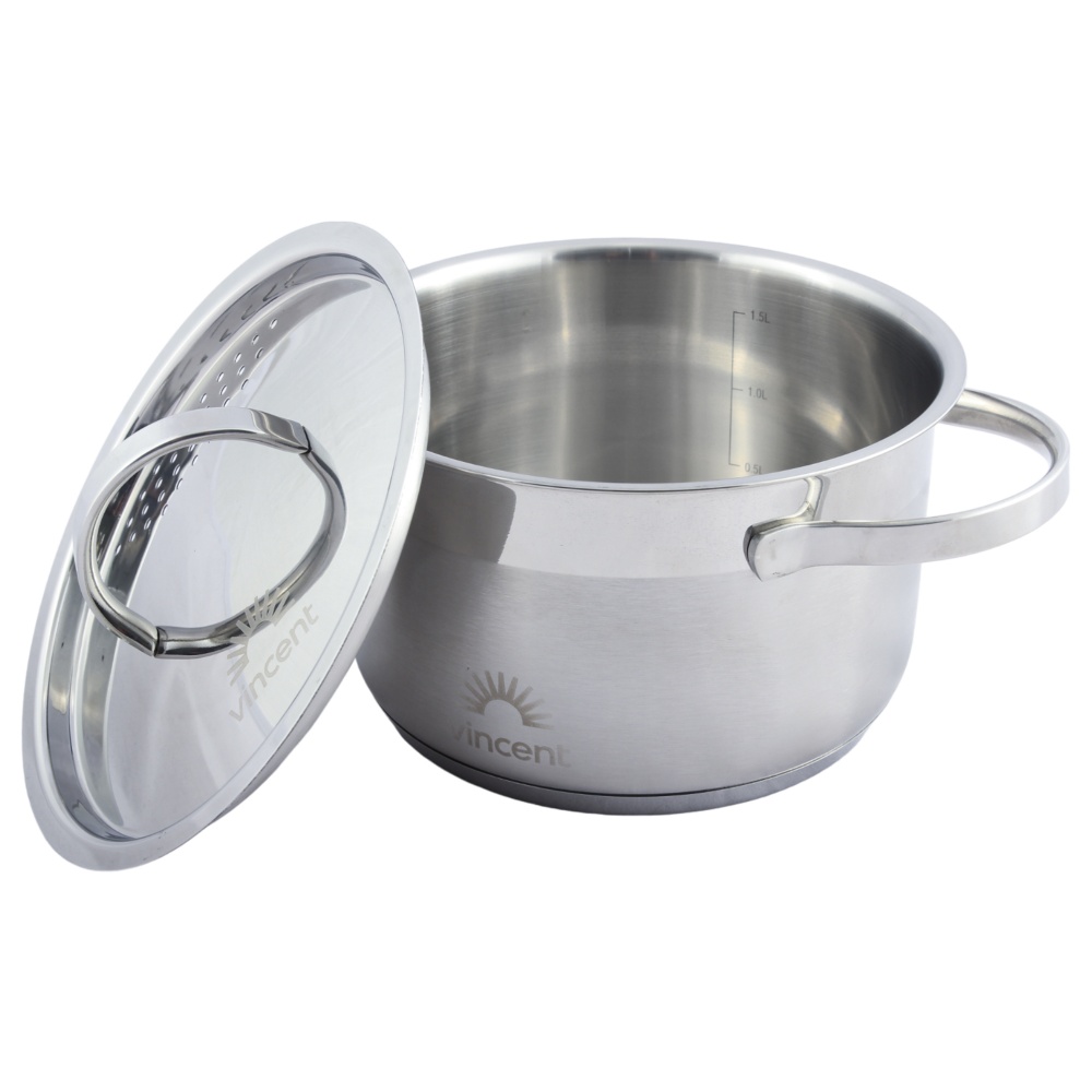 Кастрюля с крышкой Vincent 16 см 1,7 л VC-3185-16