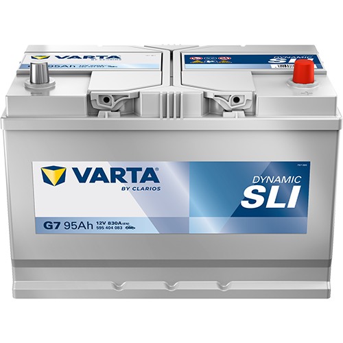 Аккумулятор автомобильный Varta Dynamic SLI G7 (95а/г) 95Ah 830A 12V «+» справа (595404083) — фото 1